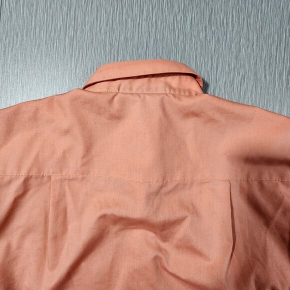 Foxcroft Wrinkle Free Classic Fit Button Up Shirt Salmon Women's Size 6 - Picture 10 of 10